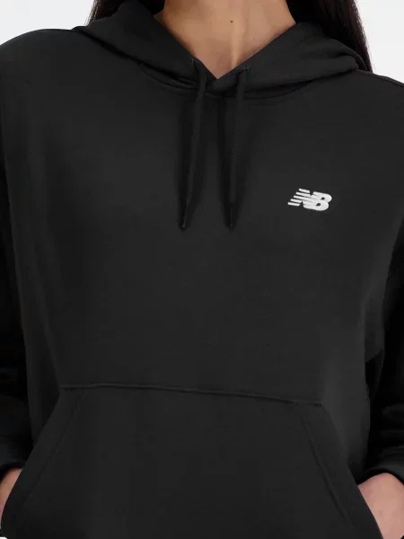 Флисовое худи New Balance черное