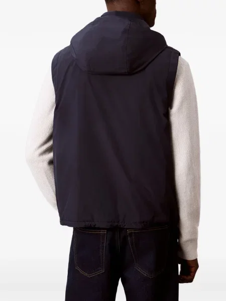 Vestă Calvin Klein cu glugă cu imagine albastru
