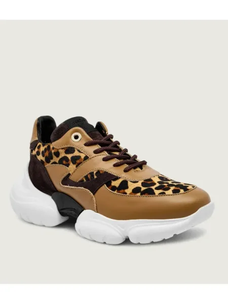 Marc Cain Teniși din piele maro