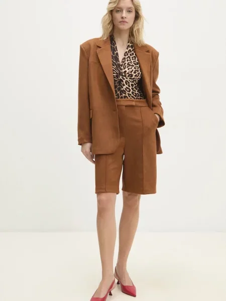 Піджак Answear Lab oversize однотонна коричневий