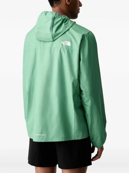 Geacă de vânt The North Face cu imagine verde
