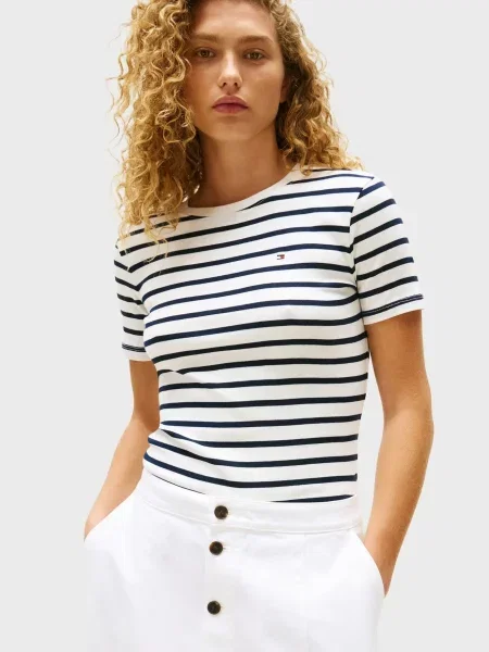 Смугаста футболка Tommy Hilfiger біла