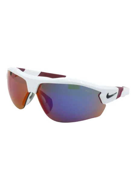 Ochelari de soare Nike cu cordon din jerseu cu imprimeu abstract gri