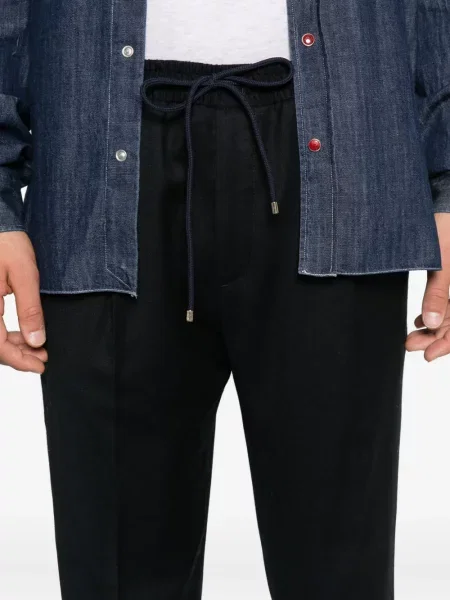 Pantaloni Briglia 1949 de lână cu cordon albastru
