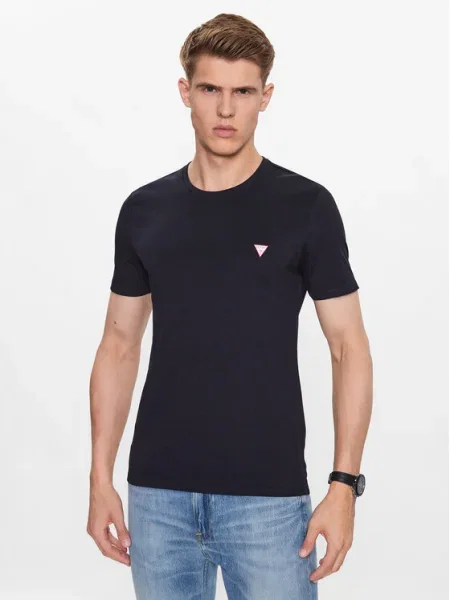 Къс тениска Guess тъмносиньо