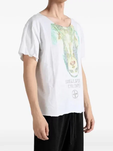 Tricou Saitos cu imagine alb