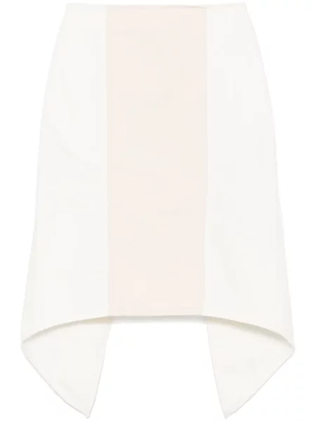 Fustă midi Jw Anderson până la genunchi alb