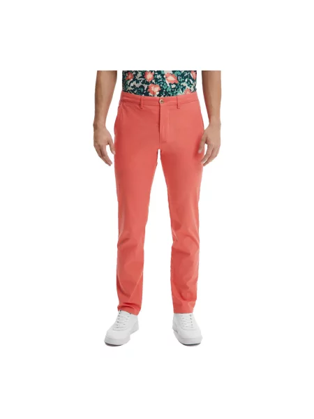 Nohavice Tommy Hilfiger oranžová