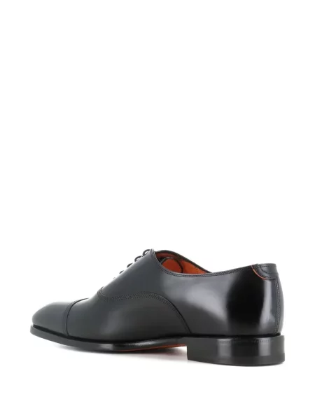 Oxford Santoni din piele negru