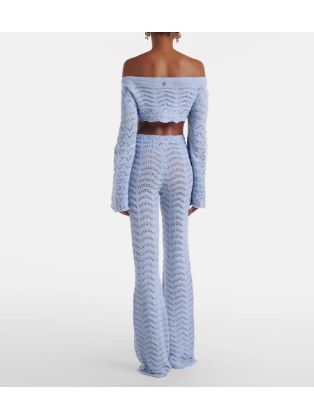 Pantaloni Bananhot evazate albastru