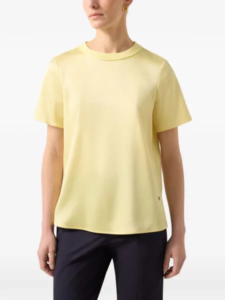 Top Bogner din satin galben