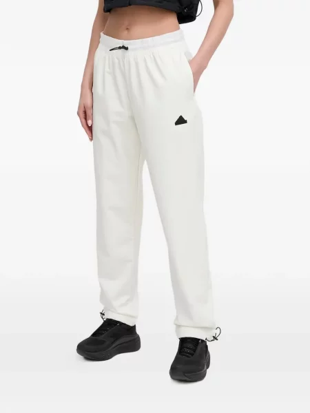 Ριγέ τρέξιμο μπλούζα Adidas από διχτυωτό κόκκινο