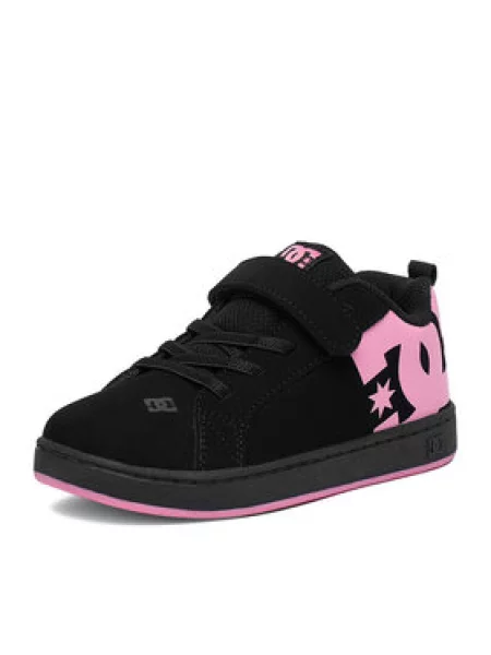 DC Shoes Sneakersy EO-COURT GRAFFIK ELASTIC TODDLER čierna