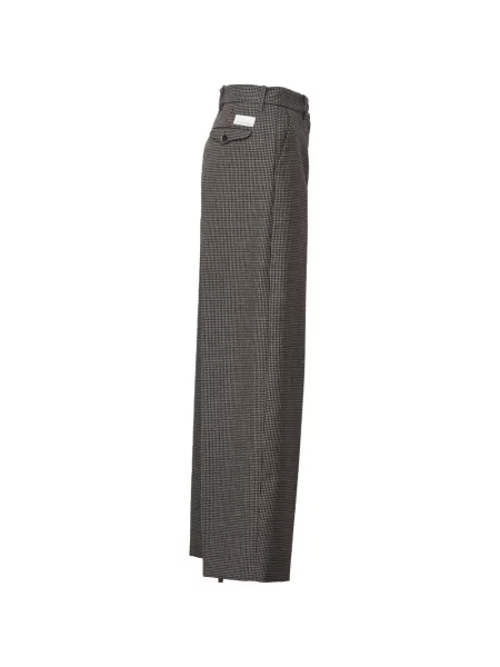 Pantaloni Nine In The Morning de lână în carouri