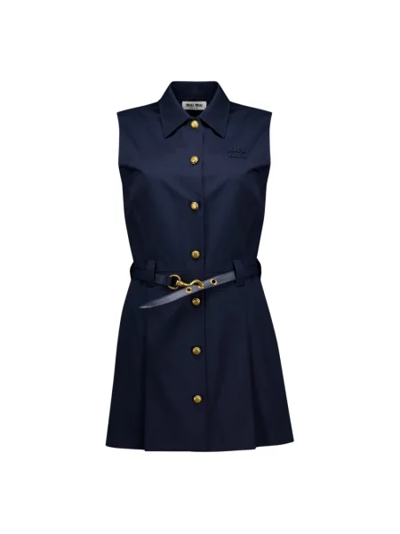 Sukienka mini Miu Miu niebieska