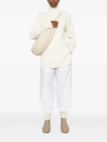 Briaunotas megztinis Jil Sander balta