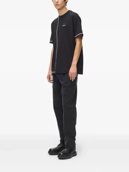 Дънки straight leg Karl Lagerfeld Jeans сиво