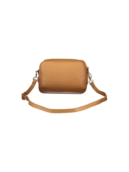 Lniana torebka crossbody Valentino Bags brązowa