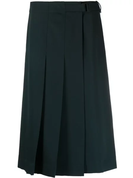 Fusta plisata Lemaire de lână plic negru