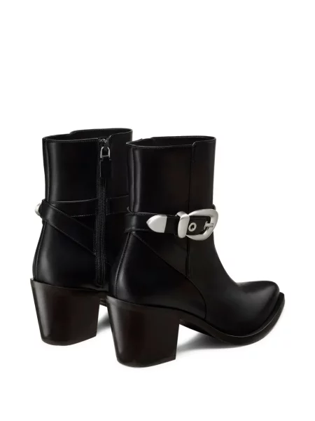 Botine Stuart Weitzman cu cataramă negru