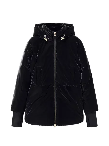 Cu centură geacă Armani Exchange cu glugă negru