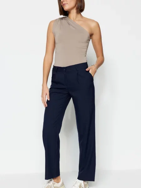 Hlače Trendyol modra