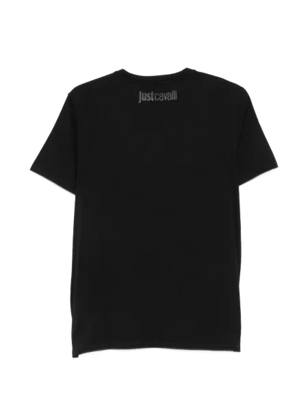 Tricou Just Cavalli cu imagine negru
