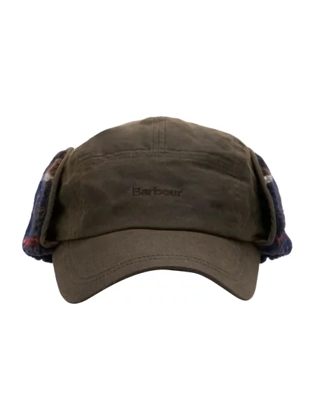 Czapka z daszkiem Barbour brązowa