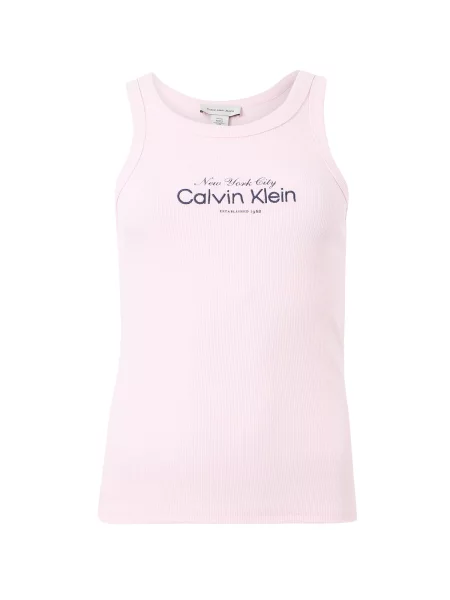 Calvin Klein Jeans Top temno liila / pastelno roza