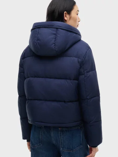 Джинсовая куртка Tommy Jeans с капюшоном синяя