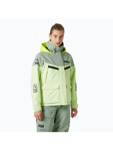 Дамско яке за ветроходство Helly Hansen Pier washed lime жълто