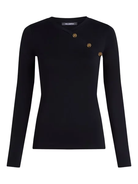 Top Karl Lagerfeld lung negru