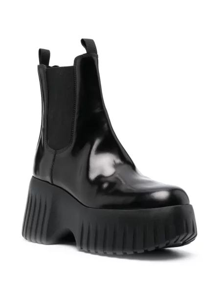 Botine chelsea Hogan cu dungi cu pană negru