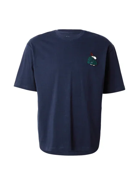 S.Oliver Tricou bleumarin / verde smarald alb
