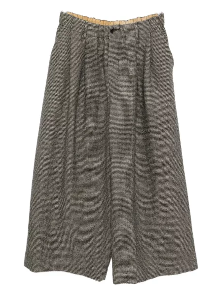 Kalhoty Uma Wang s pepito vzorem černé