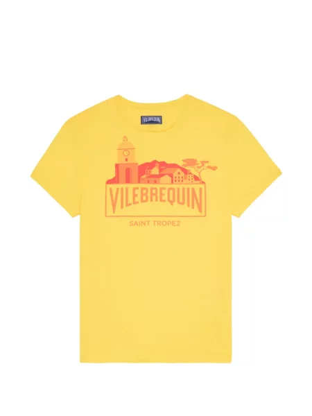 Tricou Vilebrequin cu imagine galben