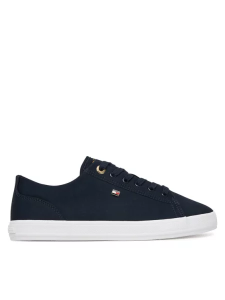 Tommy Hilfiger Superge Th Foxing Sneaker Canvas Mornarsko modra