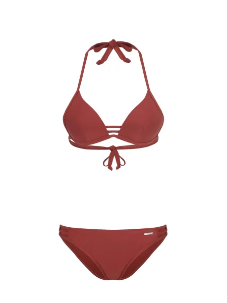 BRUNO BANANI Costum de baie două piese maro