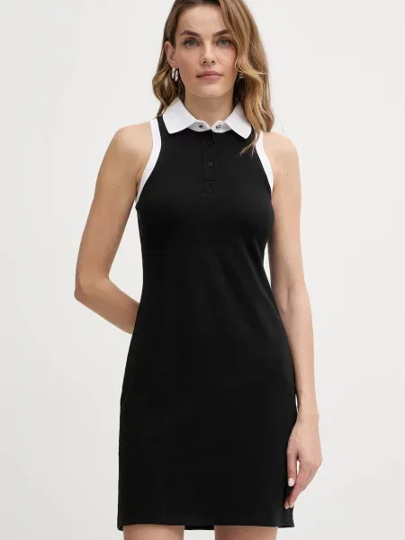 Karl Lagerfeld rochie din IKON mini drept negru