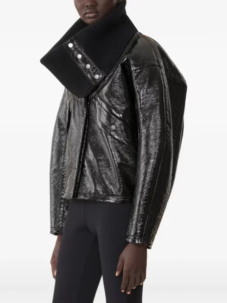 Gulerat geacă Lanvin tricotate negru