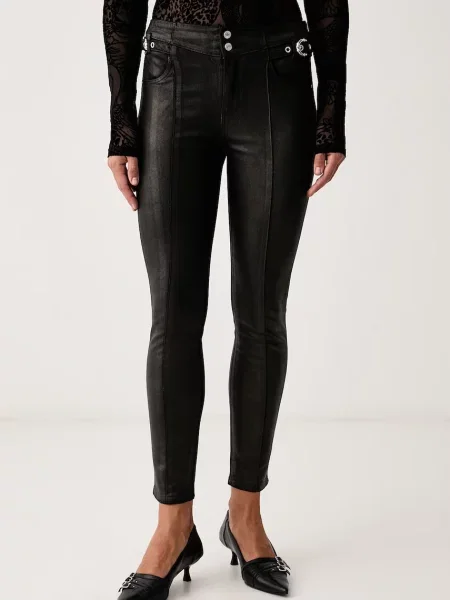 Guess pantaloni pentru femei ceruți SOFIA negru