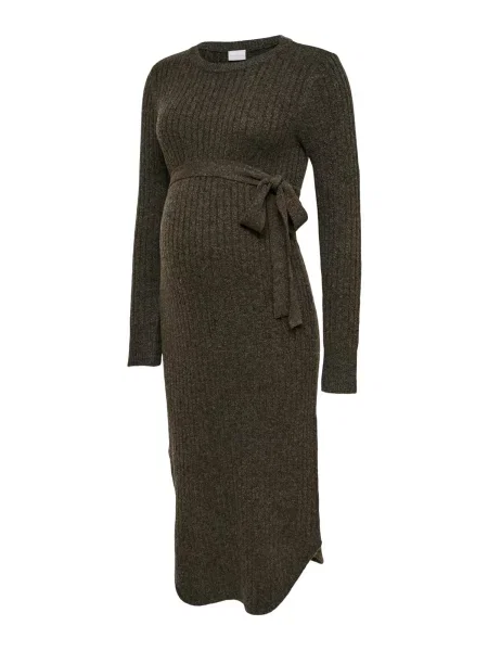 MAMALICIOUS Rochie tricotat MLElin ciocolatiu