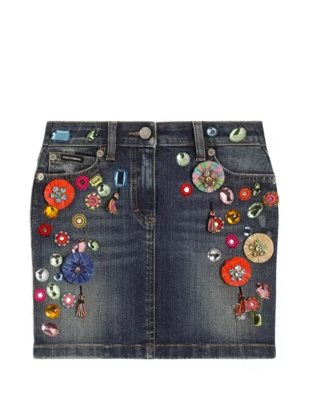 Spódnica jeansowa dziecięca Dolce And Gabbana niebieska