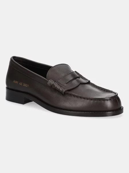 Шкіряні мокасини Common Projects Soft Loafer коричневий