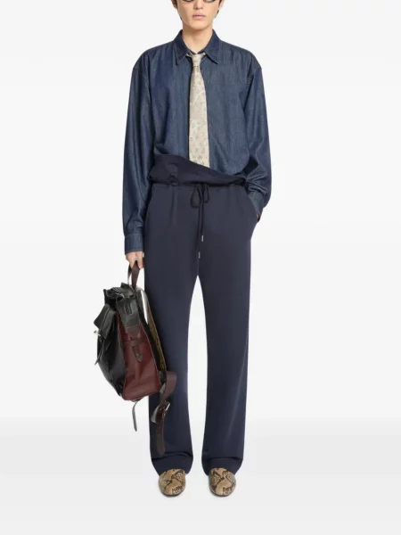 Αθλητικά παντελόνια Dries Van Noten με κορδόνι μπλε