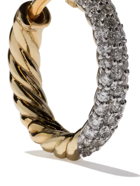Diamant náušnice David Yurman žluté