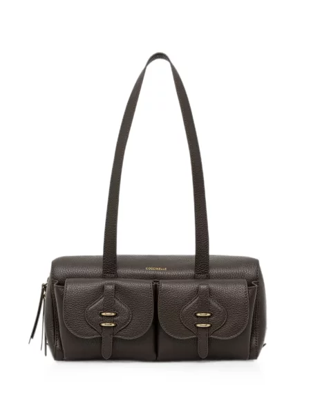 Geantă shopper Coccinelle din piele maro
