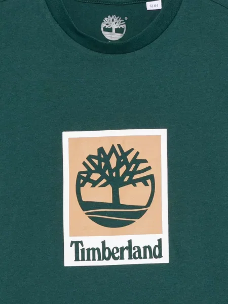 Koszulka dziecięca Timberland zielona