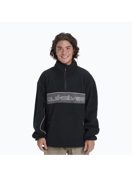 Мъжки суитшърт за сноуборд Quiksilver Omni Sherpa Half Zip black черно