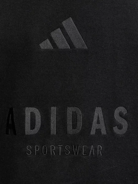 Футболка Adidas с аппликацией черная